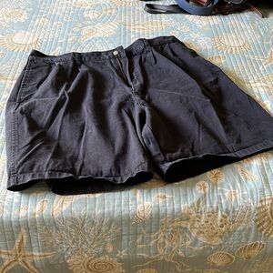 Black shorts, size 38 front and back pockets front zip
